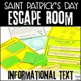 St. Patrick's Day Escape Room - ELA Digital Escape Room fo