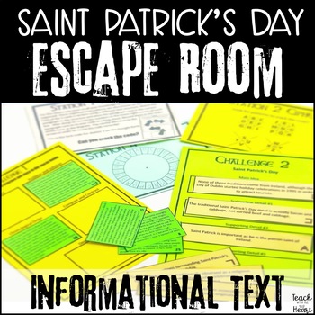 Preview of St. Patrick's Day Escape Room - ELA Digital Breakout for Distance Learning