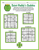 Saint Patrick's Day FREEBIE - Easy Sudoku Worksheet