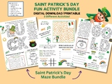 Saint Patrick's Day Fun Pack, Maze Bundle, Variety of Puzz