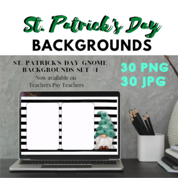 Preview of Saint Patrick's Day Glam Gnome Slides Backgrounds Set #1