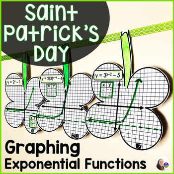 Preview of Graphing Exponential Functions Shamrocks for St. Patrick's Day