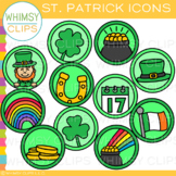 Saint Patrick's Day Icons Clip Art