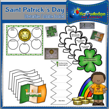 Preview of Saint Patrick's Day Interactive Foldable Booklets - EBOOK