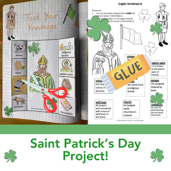 Preview of ESL / ELA Saint Patrick's Day Interactive Mini Project