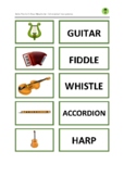Saint Patrick's Day: Irish Musical Instruments Matching Game