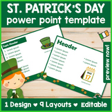Saint Patrick’s Day/Irish-Themed Power Point Template: Editable!