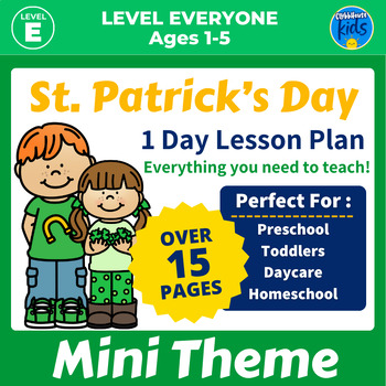 Preview of Saint Patrick's Day Kid Activities | Free Mini Theme For Preschool and Daycare