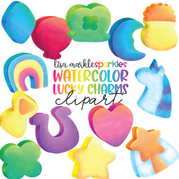Preview of Saint Patrick's Day Lucky Charm Clipart Watercolor - St Patrick's Day Clipart