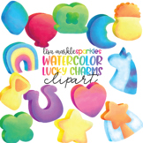 Saint Patrick's Day Lucky Charm Clipart Watercolor - St Pa