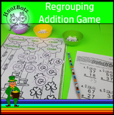 Long Addition with Regrouping | Saint Patrick's Day | Math