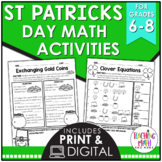 Saint Patrick's Day Middle School Math Activities