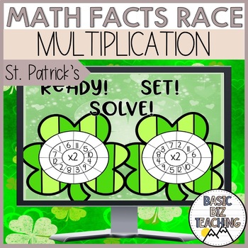 Saint Patrick's Day Multiplication Math Facts Relay Game by Basic Biz ...
