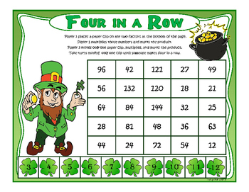 Saint Patrick's Day Multiplication by Portigo Publications | TpT