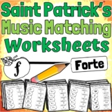 Saint Patrick's Day Music Worksheets | Music Match Activities
