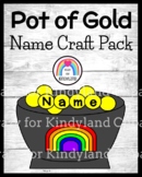 Pot of Gold Name Craft for Saint Patrick's Day Literacy Ce