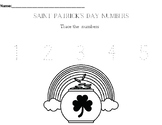 Saint Patrick's Day Number Tracing Pages: 1-5, 1-10, 1-15, 1-20