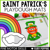 Saint Patrick's Day Playdough Mats | March Fine Motor Tubs