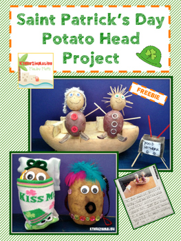 Preview of Saint Patrick's Day Potato Project Freebie - includes Craft and Writing ideas!