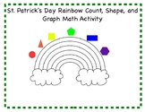 Saint Patrick's Day Rainbow Count, Shape, and Graph Math Activity