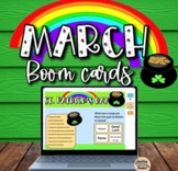 Saint Patrick's Day Reading Comprehension Boom Cards