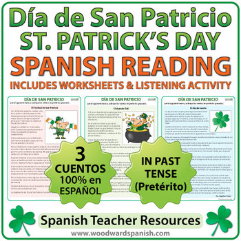 Preview of Saint Patrick's Day Reading Passages in Spanish - Día de San Patricio