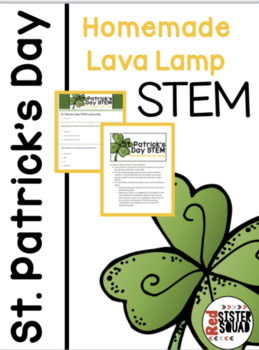 Preview of Saint Patrick's Day STEM Lab Homemade Lava Lamp 