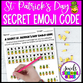 Saint Patrick's Day Secret Emoji Crack the Code March Activities