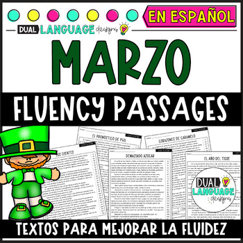 Preview of Saint Patrick's Day Spanish Fluency Passages | Comprensión de lectura