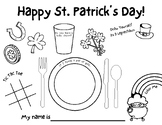 Saint Patrick's Day Tablemat Activity