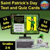 Saint Patrick's Day Text and Quiz Cards