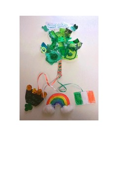 Preview of Saint Patrick’s Day Textured Magic Collage Shamrock Wands