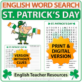Saint Patrick's Day Word Search in English