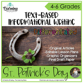 Saint Patrick's Day Writing Activities: Text Based Informa