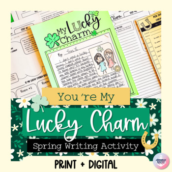 Preview of Saint Patrick's Day Writing Activity [ My Lucky Charm ] Writing Process & Craft