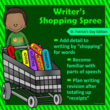 Preview of Saint Patrick's Day Writing & Parts of Speech Center Activity: Writer’s Shopping