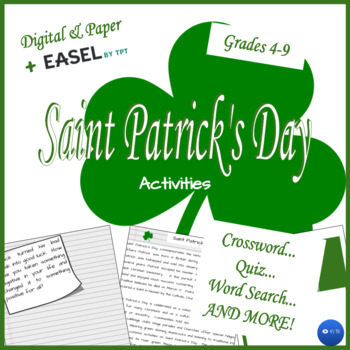 Preview of Saint Patrick's NO PREP Passage & Activities