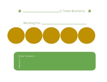 Preview of Saint Patrick's Token Economy