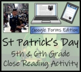 Saint Patricks Day Close Reading Digital & Print | 5th Gra
