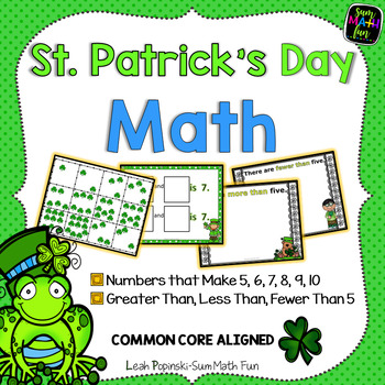 Preview of Saint Patrick's Day - Addition - Subitizing - Math Fact Sorts PK & Kindergarten