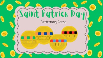 Preview of Saint Patricks Day Patterning Math Activity for Preschool and Kindergarten