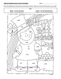 Saint Patrick's Day Place Value Coloring Page