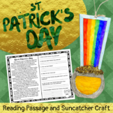 Saint Patricks Day Reading Passage and Rainbow Pot of Gold