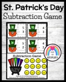 Saint Patrick's Day Math Activity with Subtraction Game fo