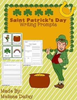Saint Patrick's Day Writing Prompts by The Husky Loving Teacher | TPT