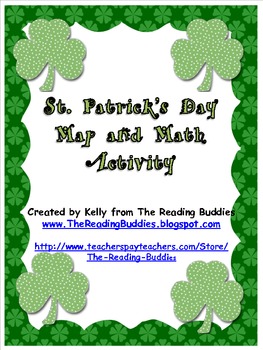 Preview of Saint Patrick's Day map and math activity