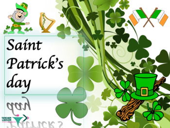 Preview of Saint Patrick's day full lesson with PPT and booklet for beginners ESL