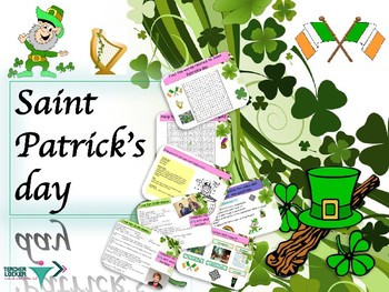 Preview of Saint Patrick's day, PPT for beginners ESL