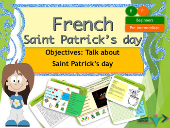 Preview of French Saint Patrick's day, la Saint Patrick PPT for beginners