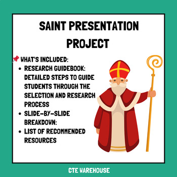 Preview of Saint Presentation Project-No Prep-All Saints Day